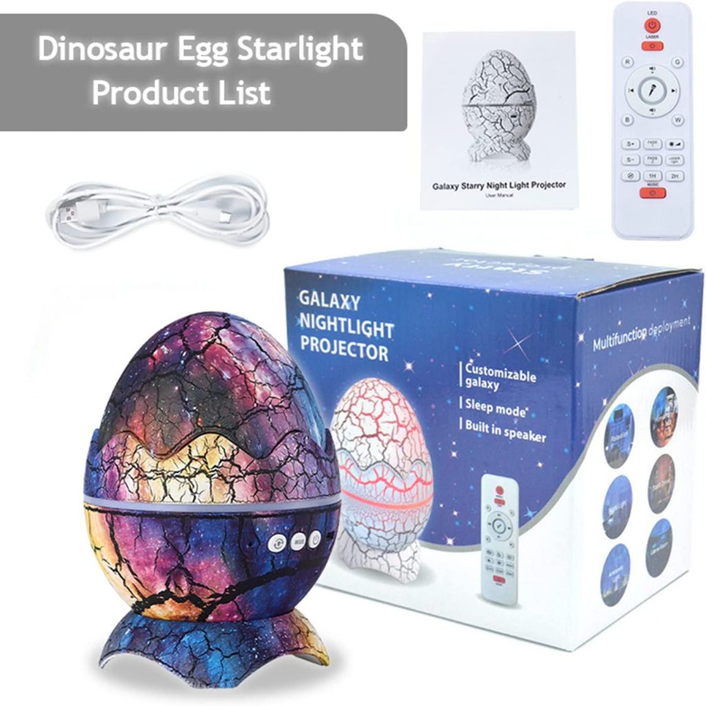 žvaigždžių projektorius - dinozauro kiaušinis